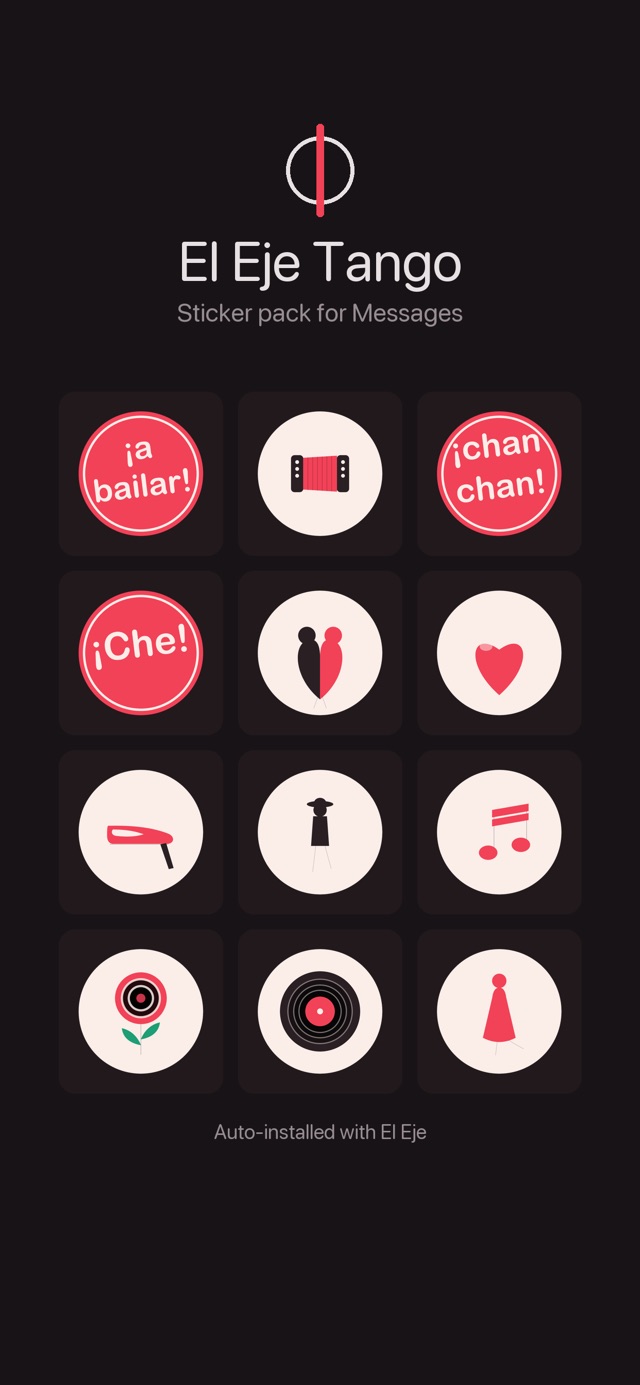 Tango sticker pack for Messages